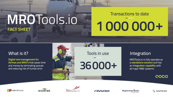 MROTools.io reaches one million transactions
